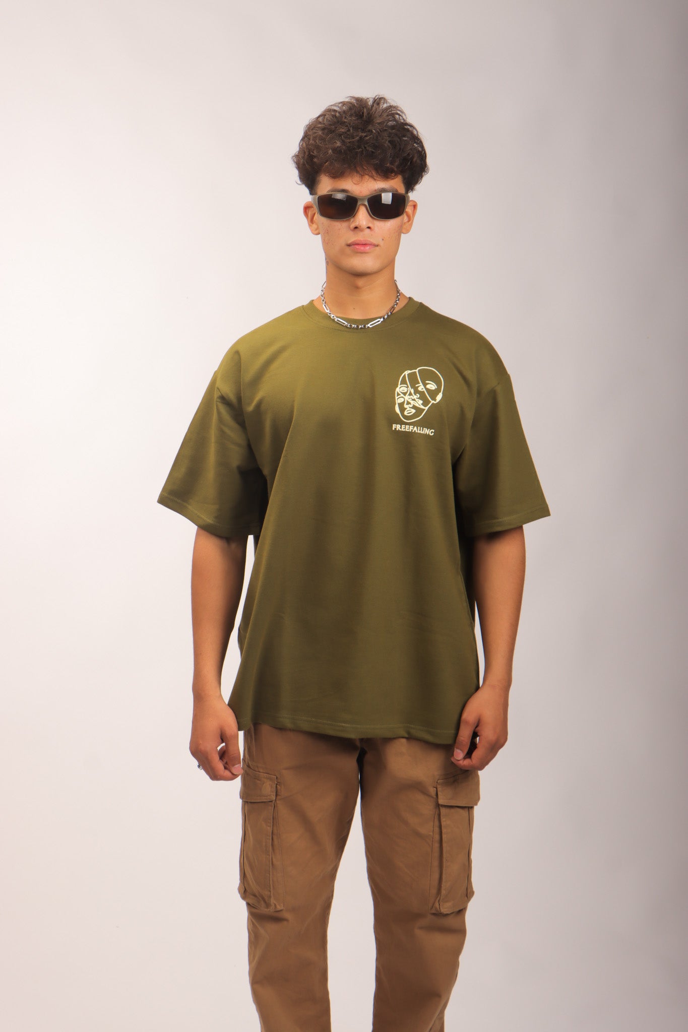 Two Face Tee - Olive